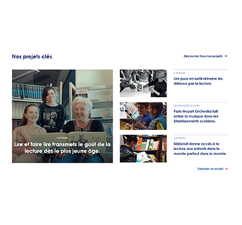 Projets clefs de la Fondation du Groupe ADP Projets clefs de la Fondation du Groupe ADP