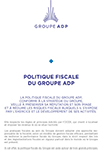 La Politique Fiscale du Groupe ADP 