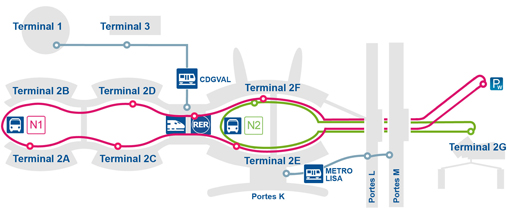 paris charles de gaulle airport - map of airport and paris airport transfers