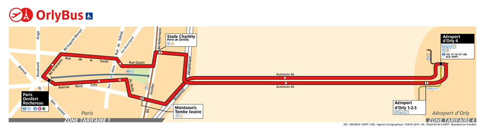 Orlybus Paris Denfert Rochereau Orly Airport Paris Aeroport