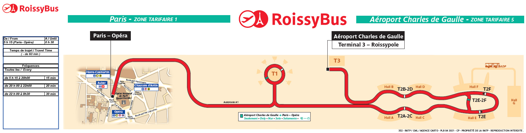 RoissyBus direct shuttle between Paris and Charles de Gaulle airport - Paris  Aéroport