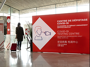 Covid : centre de dépistage Paris Aéroport