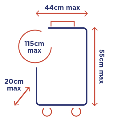 Les proportions de valises cabine des différentes compagnies aériennes -  Forum Avion - Forums