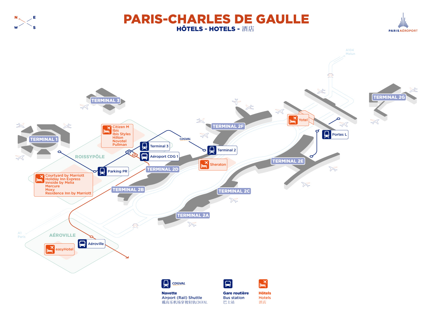 Cómo llegar a París desde los 3 aeropuertos principales 7 cdg hotels bassedef