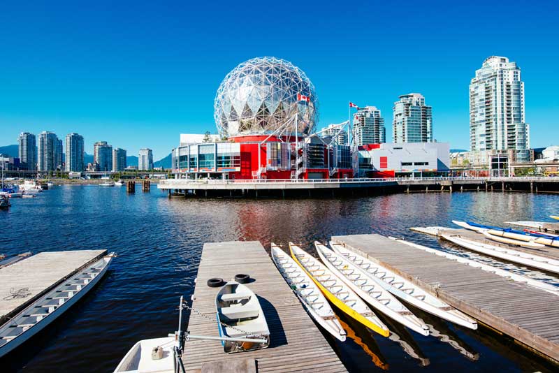 Vue de la skyline à Vancouver