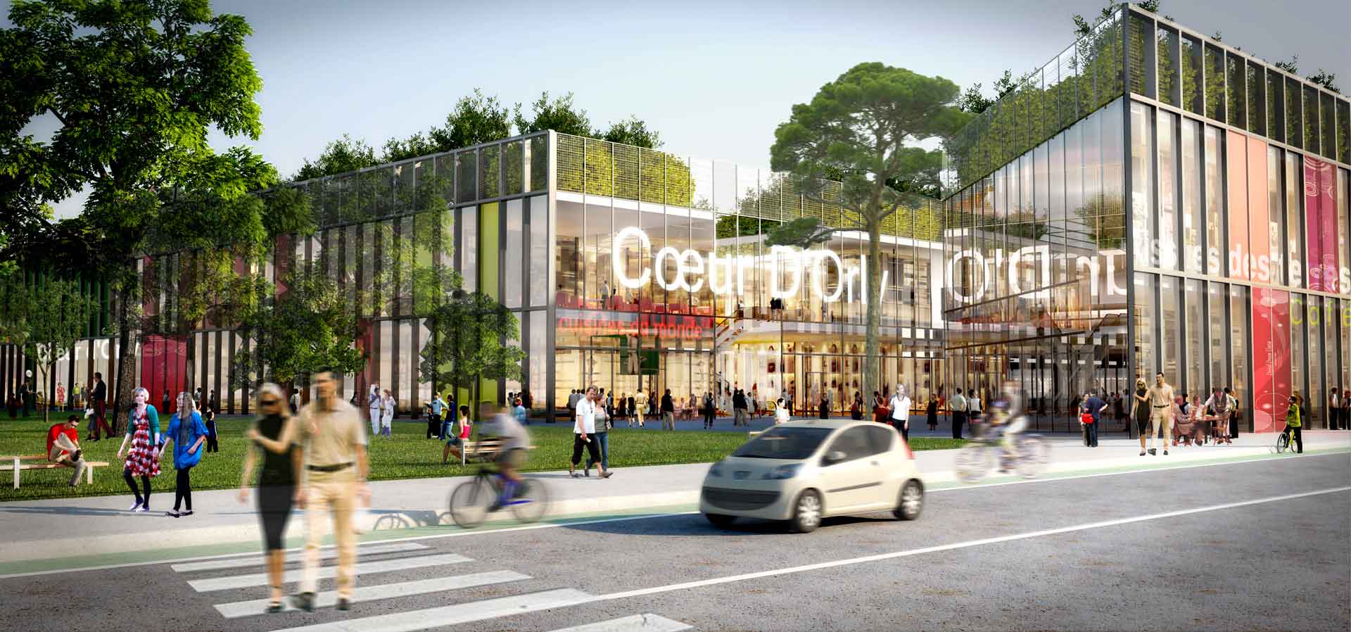 Centre commercial Coeur d'Orly - Copyright Wilmotte & Associés SA