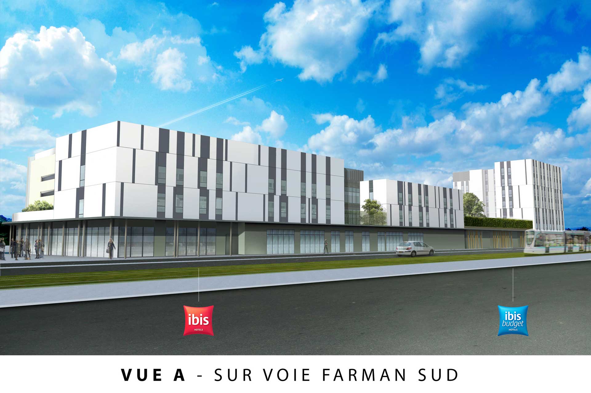 Pôle hôtelier Accor Coeur d'Orly - copyright Pierre & Cédric Vigneron et partenaires